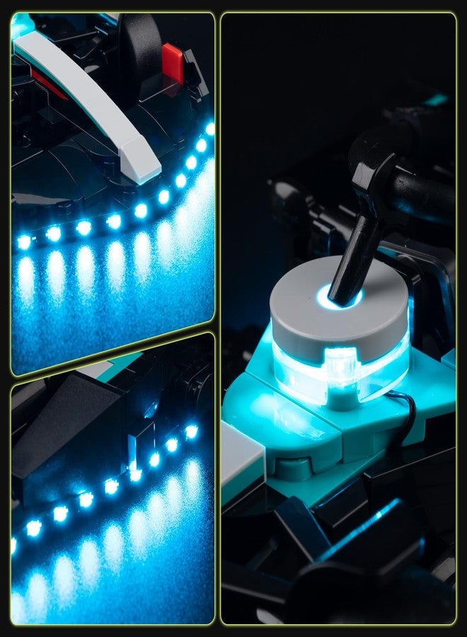 Kyglaring طقم إضاءة LED من Kyglaring متوافق مع مجموعة Lego 77244، ملحقات إضاءة لسيارة F1 W15، مصابيح فقط (النموذج غير متضمن)، إصدار كلاسيكي. - Image 4